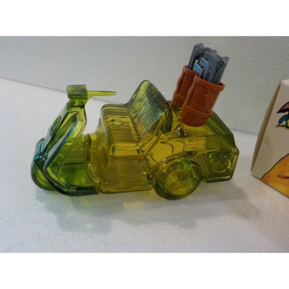 Vintage The Avon Open Green Glass Golf Cart Wild Country After Shave 5 oz Bottle - Picture 3 of 4